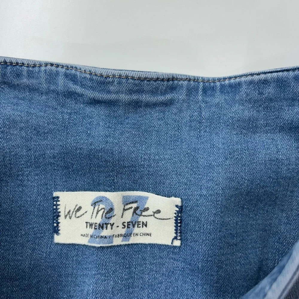 Free People‎ Venice Beach Pull On Flare Jeans Women's 27 High Rise Boho